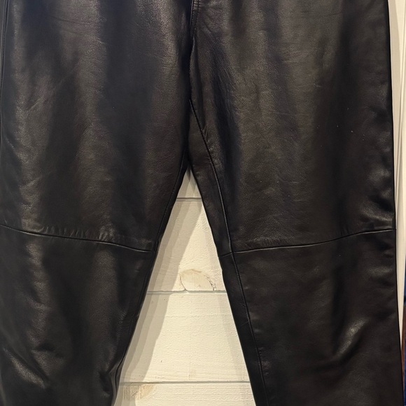 Hugo Buscati Shiny Black Leather Trousers - Picture 12 of 16